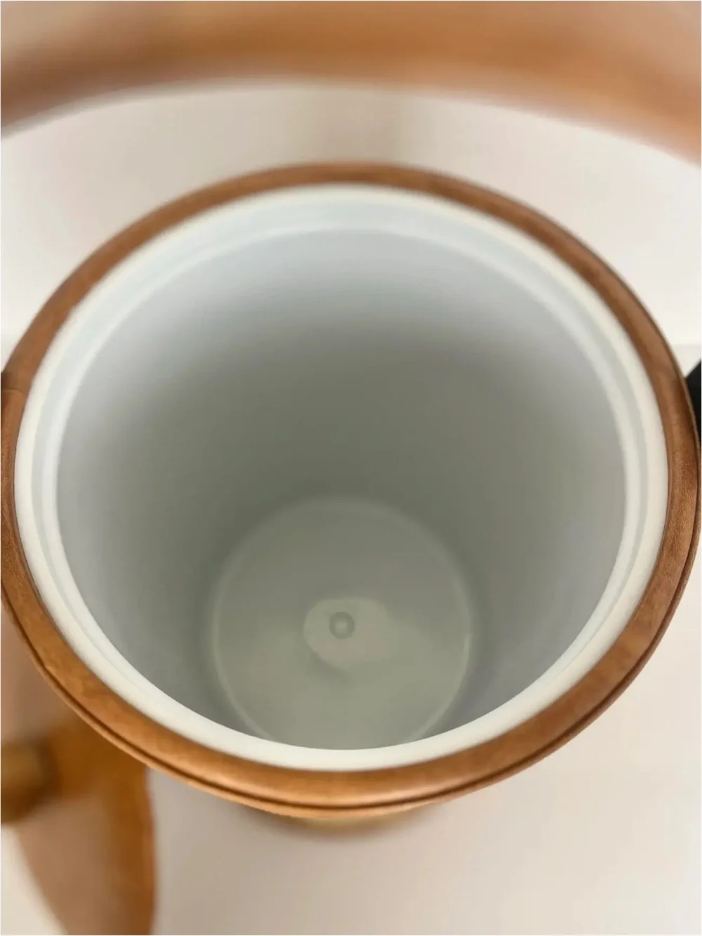 Mid Century Modern Highboy Ice Bucket | Cork & Tan Style of Georges Briard